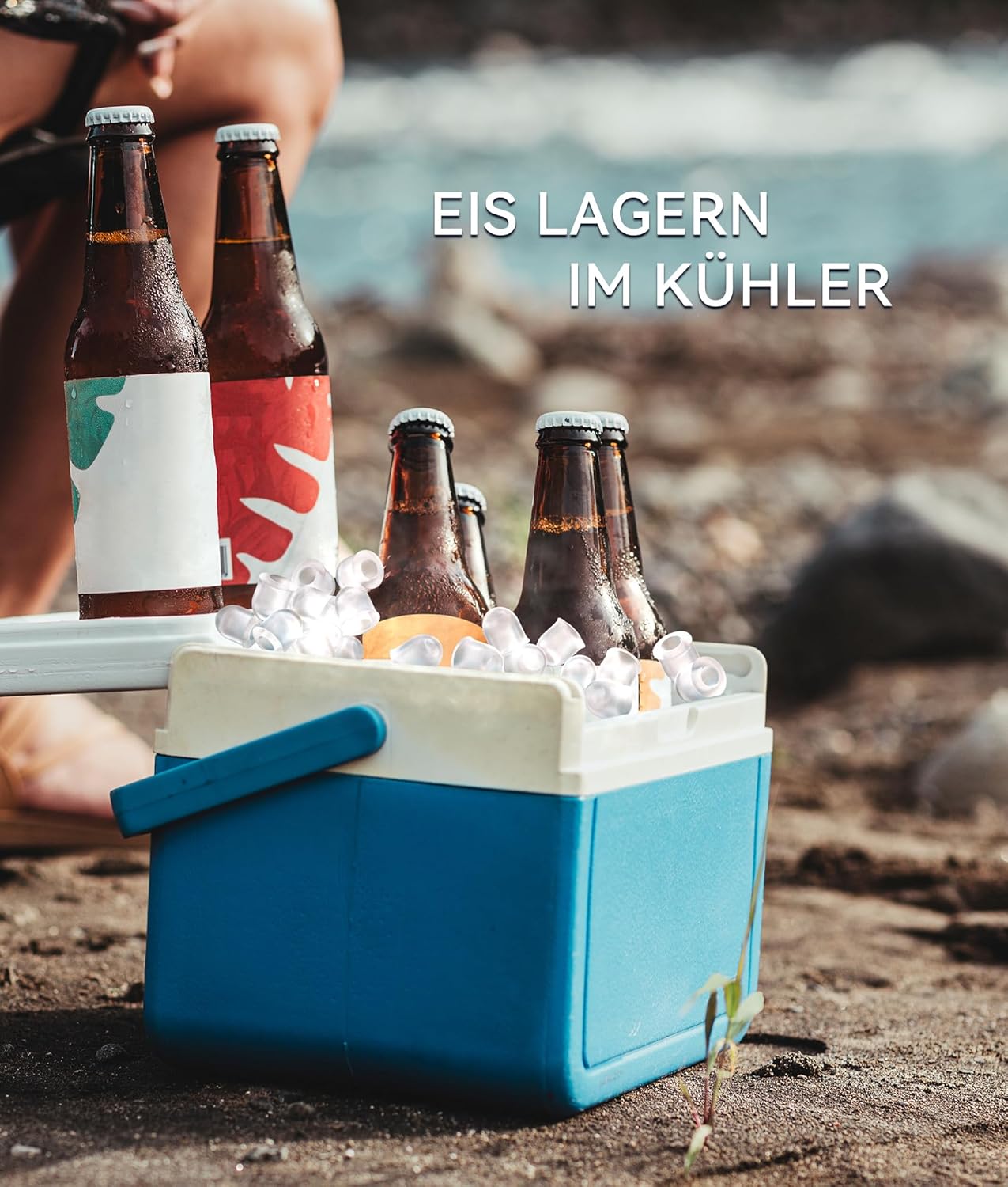 Selbstreinigende Eiswürfelmaschine