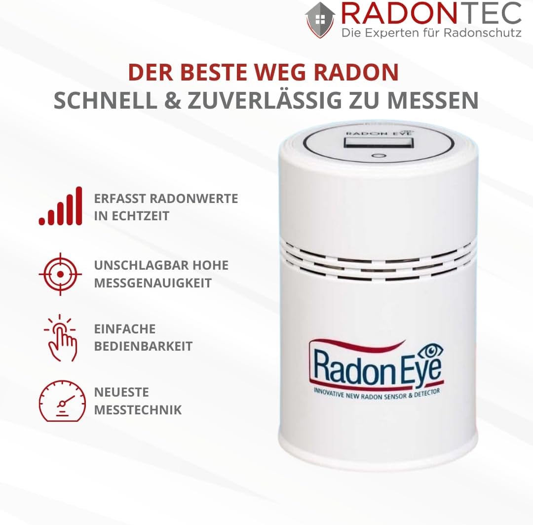 Radonmessgerät, 13 x 80