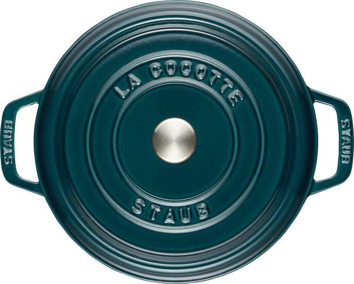 Runder Cocotte-Bräter La Mer, 28 cm Petrol-Blau