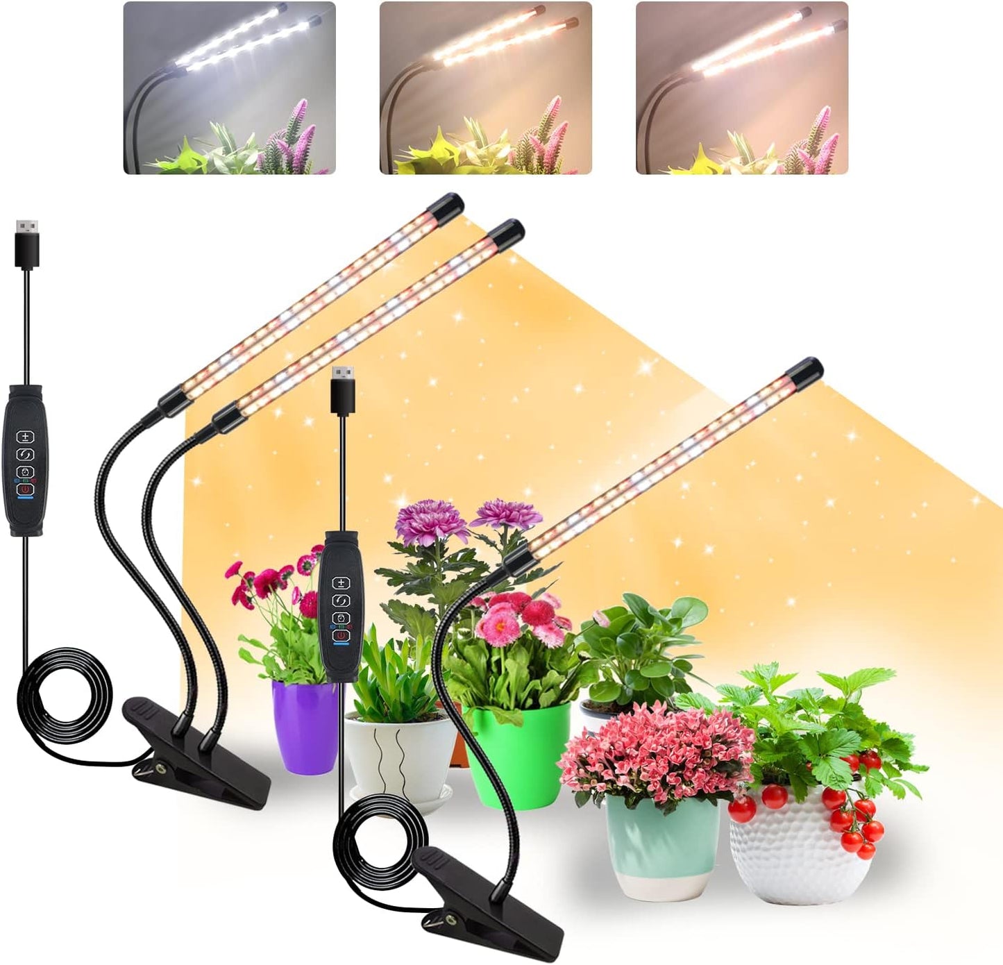 Grow Lights, 1 Kopf und 2 Köpfe