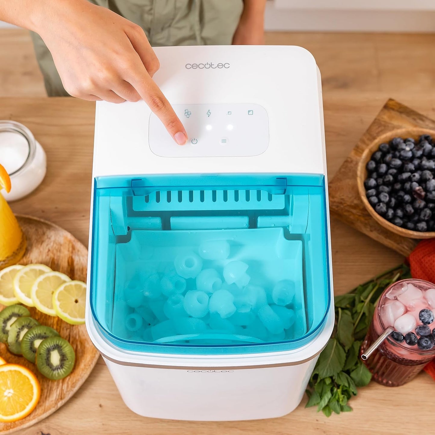 Chillin' Ice 1200 Eiswürfelmaschine mit Selbstreinigungsfunktion, Producción diaria 12 Kg