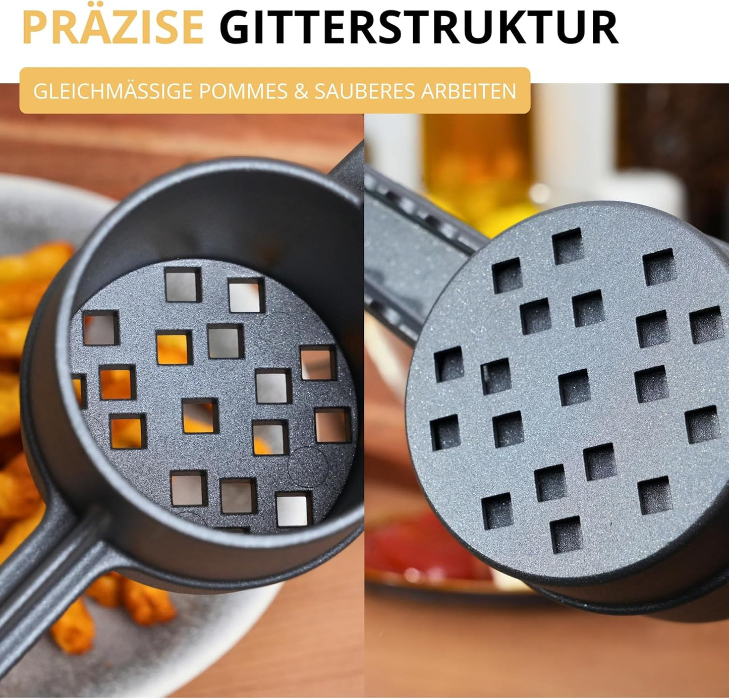 Pommespresse, Anthrazit