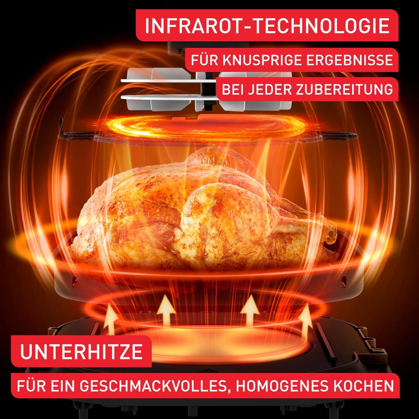 Easy Fry Heissluftfritteuse, Infrared Weiss - 7 L