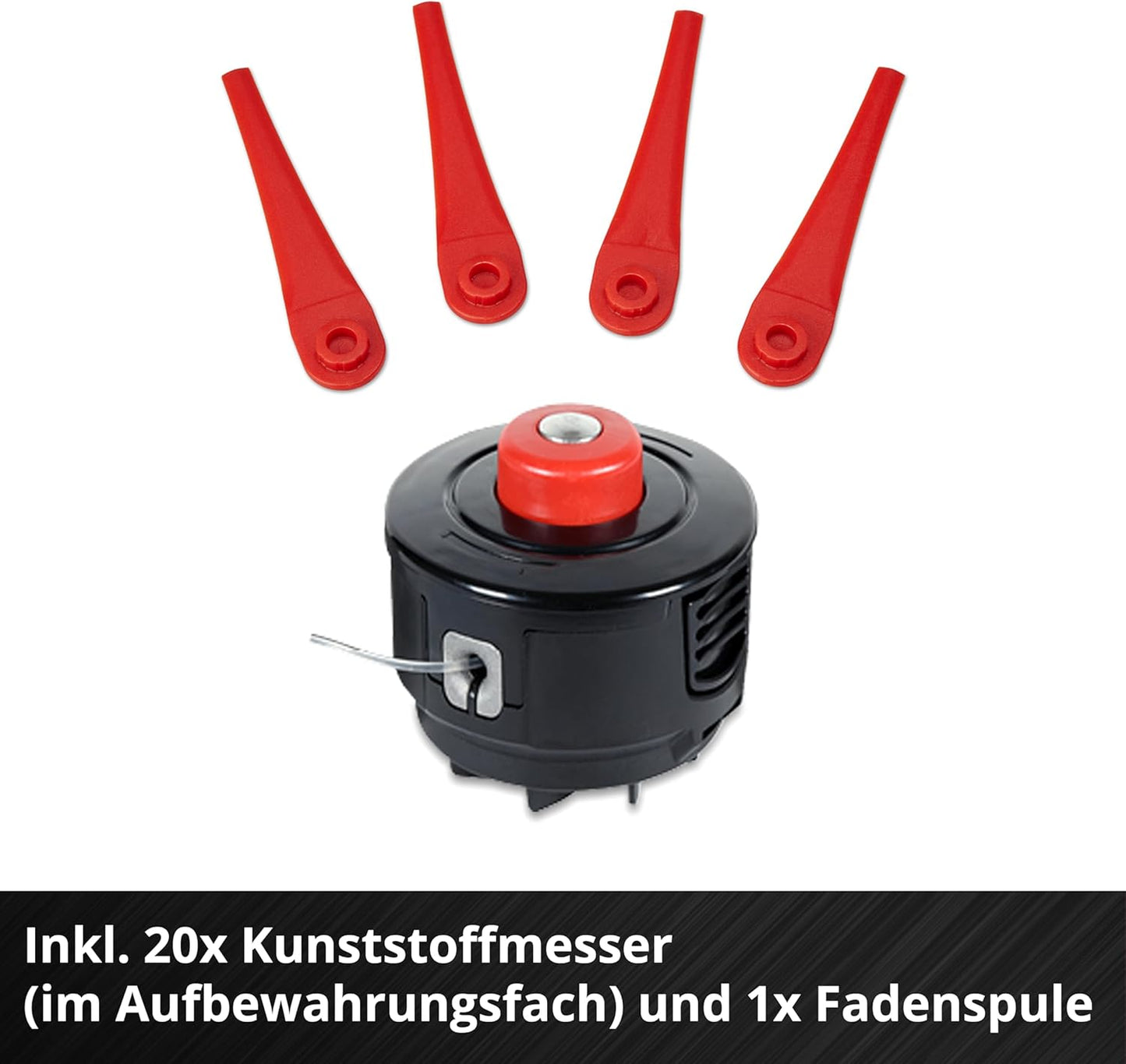 Akku-Rasentrimmer GE-CT 18/25-1 Li-Solo, Neues Modell – inkl. Ersatzmesser & Spule
