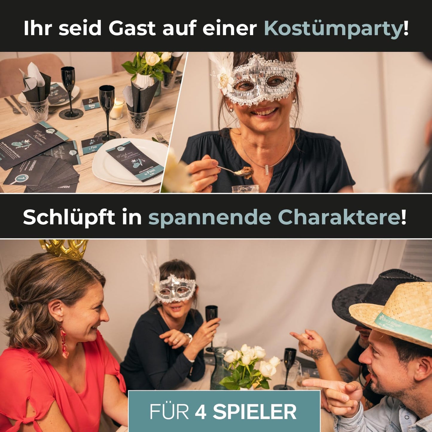 Mord im Kostüm - Krimidinner-Spiel