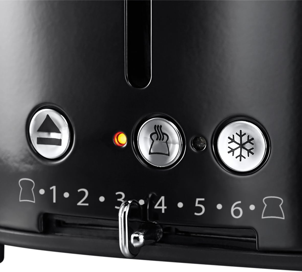 Toaster Retro mit Countdown-Anzeige, Schwarz