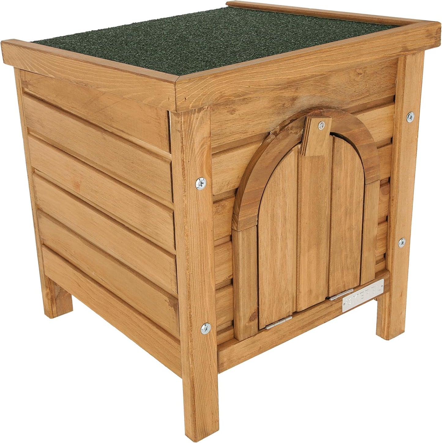 Outdoor-Kleintierhaus mit aufklappbarem Bitumdach