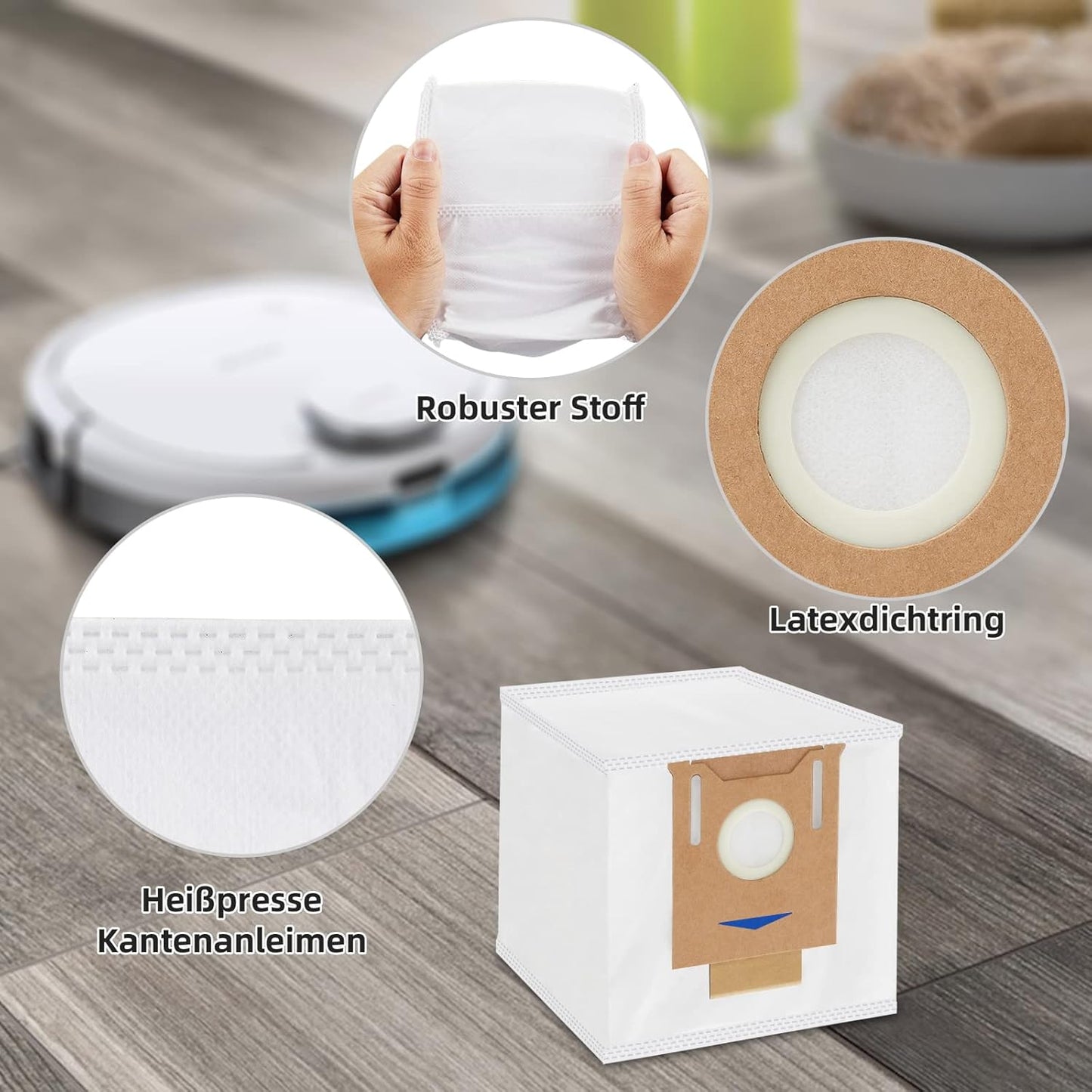8 Stück Staubbeutel, 8 Staubsaugerbeutel