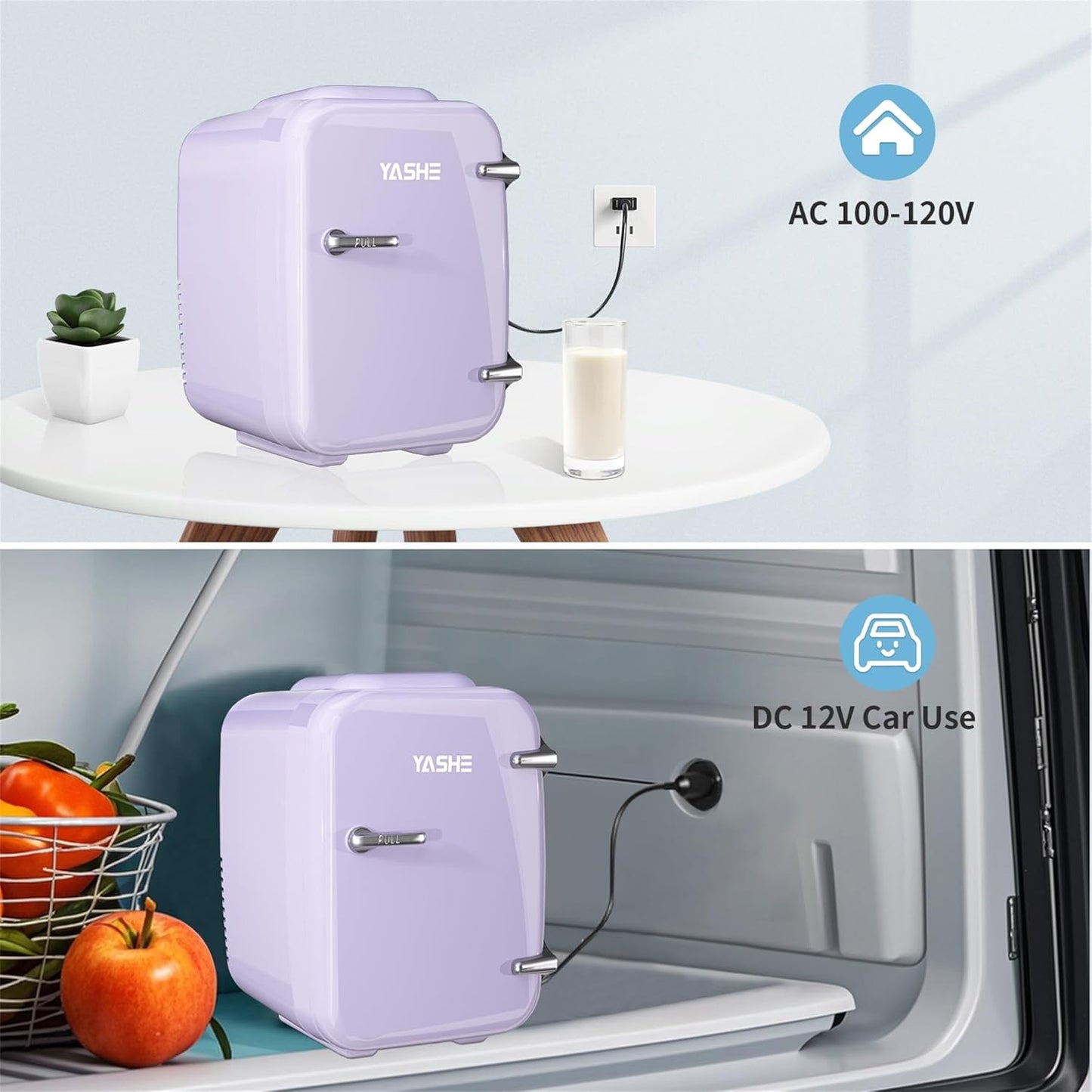 Mini-Kühlschrank, Lila