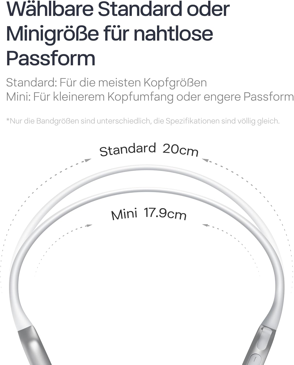 OpenRun Pro 2 Mini Knochenschall-Kopfhörer, Mini-Grösse Silbern