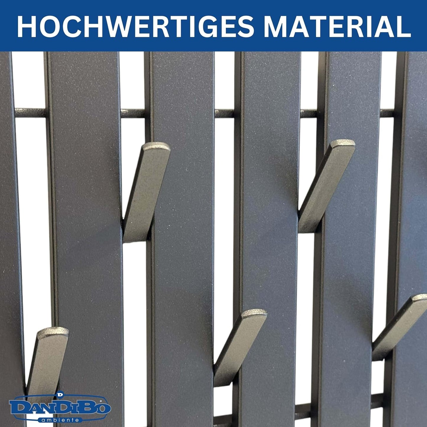Wandgarderobe mit Hakenleiste