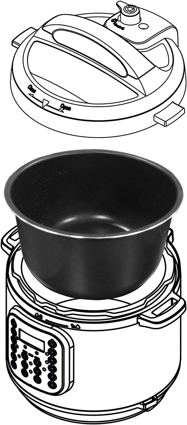 Keramik-Innentopf, 3 quart Innentopf