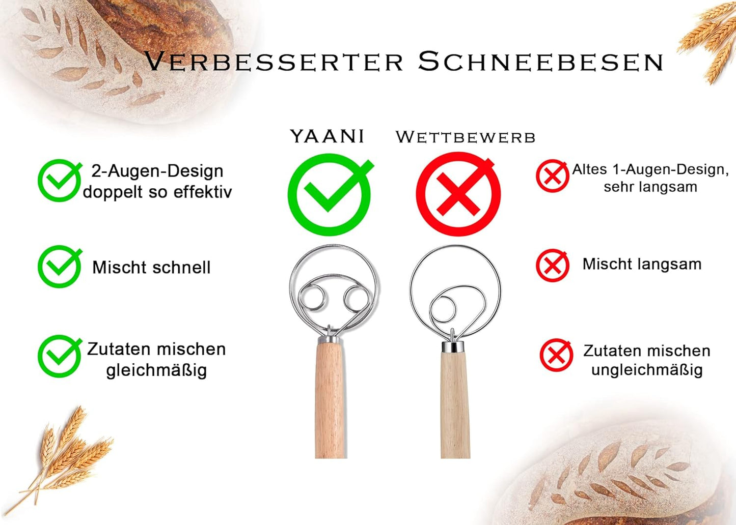 4-teiliges Gärkörbchen-Set