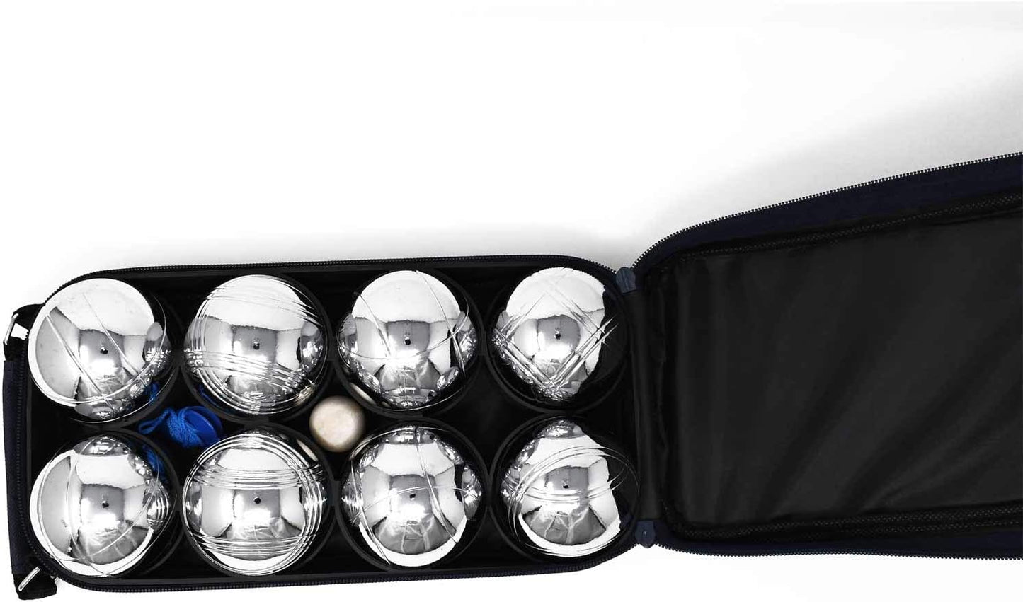 Boules-Set mit 8 Kugeln, 8 Boules Set w/ Canvas Case
