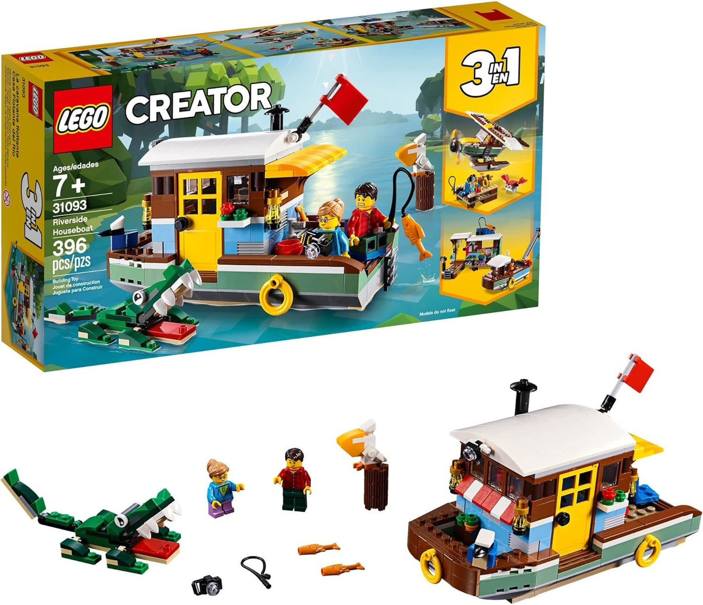Creator 3in1 Riverside Houseboat