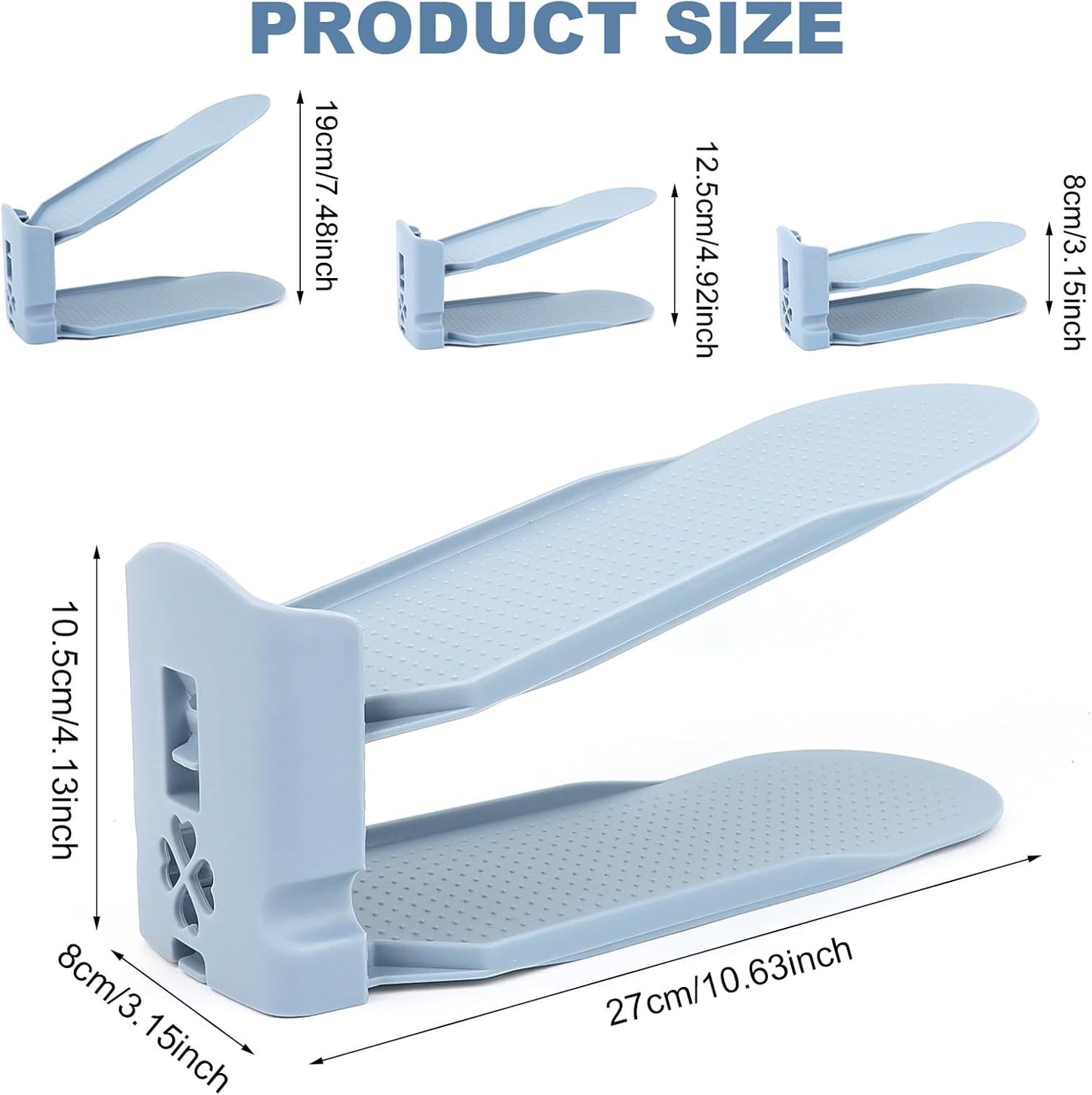 10er-Set Verstellbare Schuhstapler