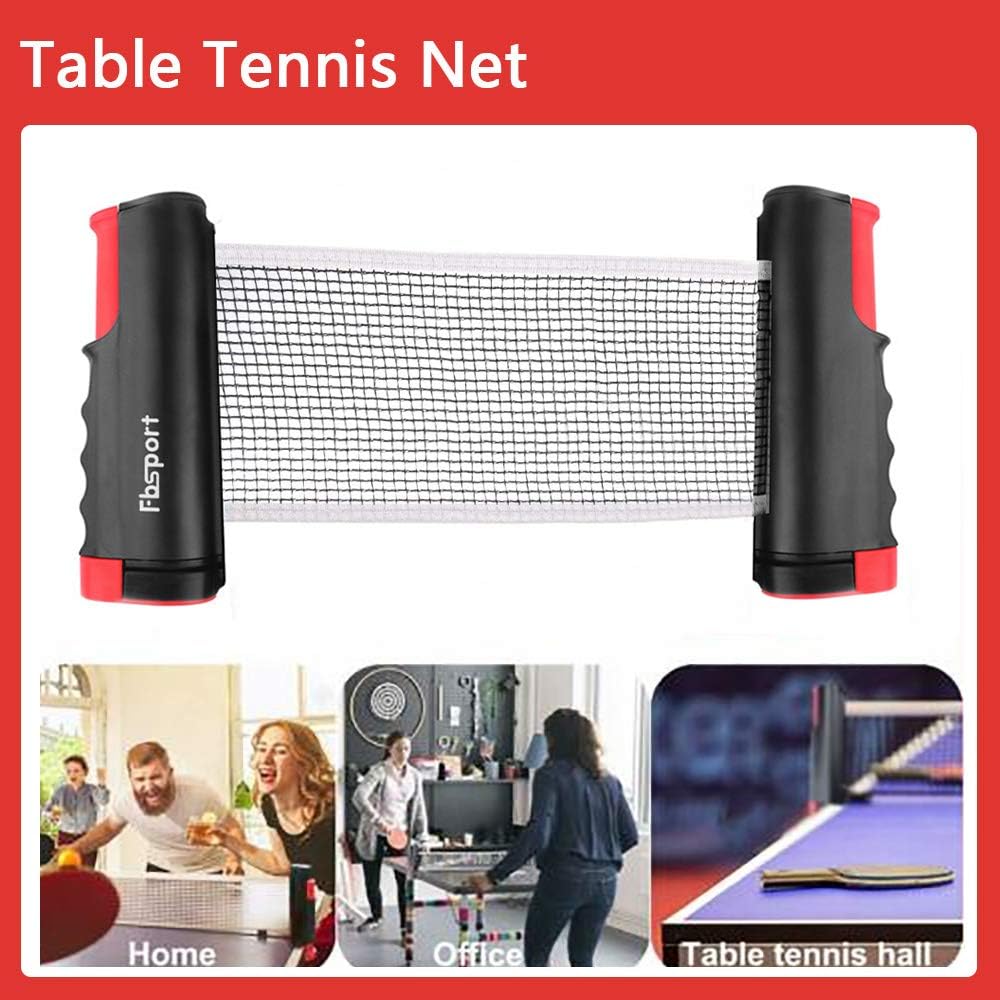 Tischtennis-Set mit Schlägern, Netz und sechs Bällen