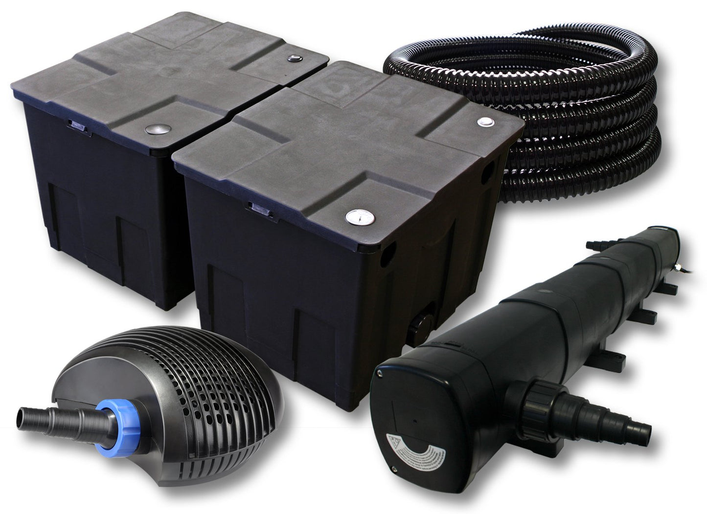 Teichfilter Komplettset mit Pumpe und UVC-Klärer