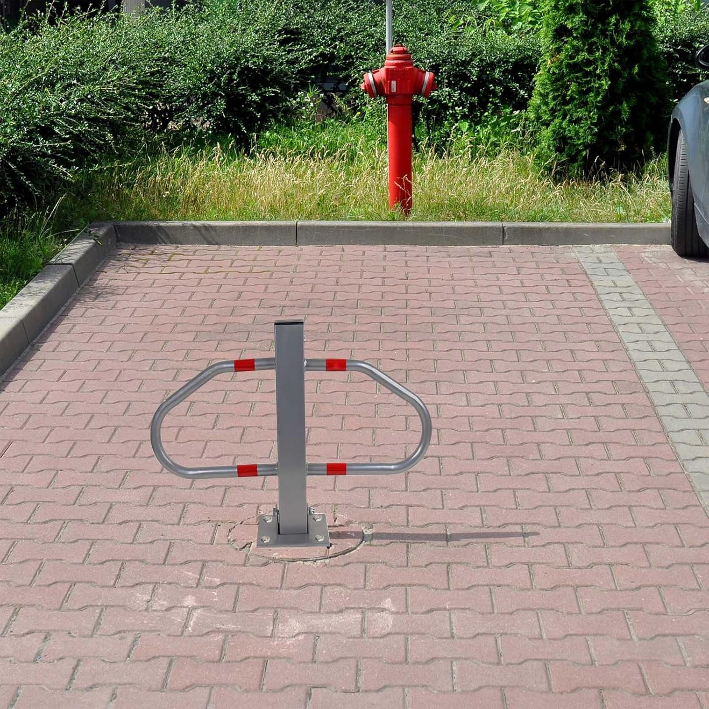 Umklappbarer Parkplatzbügel