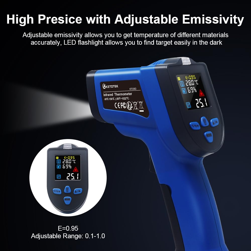 Infrarot Thermometer, Dual-Laser