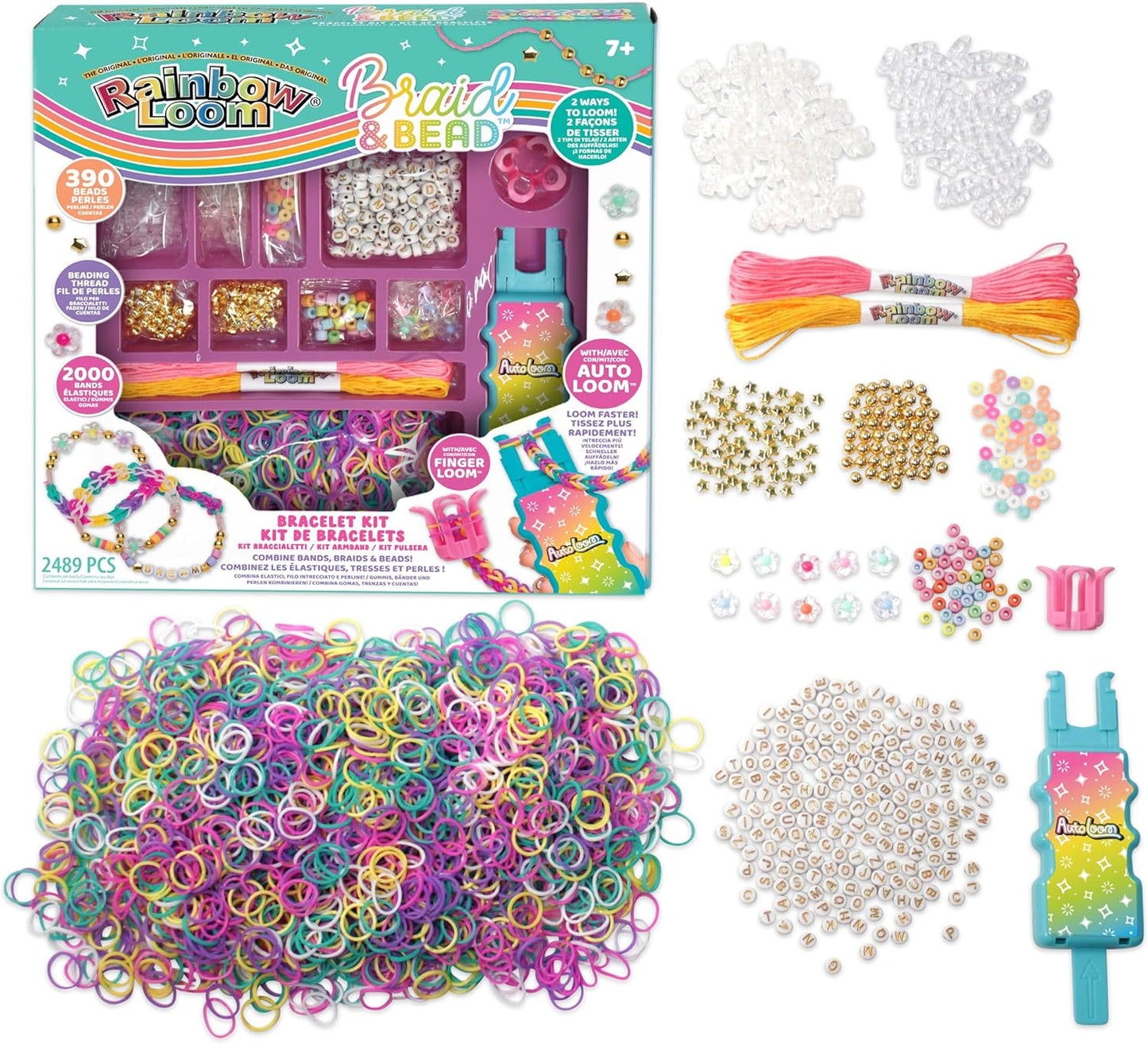 Rainbow Loom Braid & Bead - Set