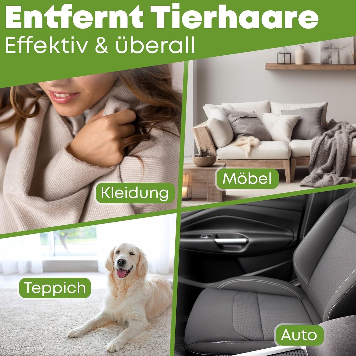 Fusselrolle Tierhaarentferner, Grau
