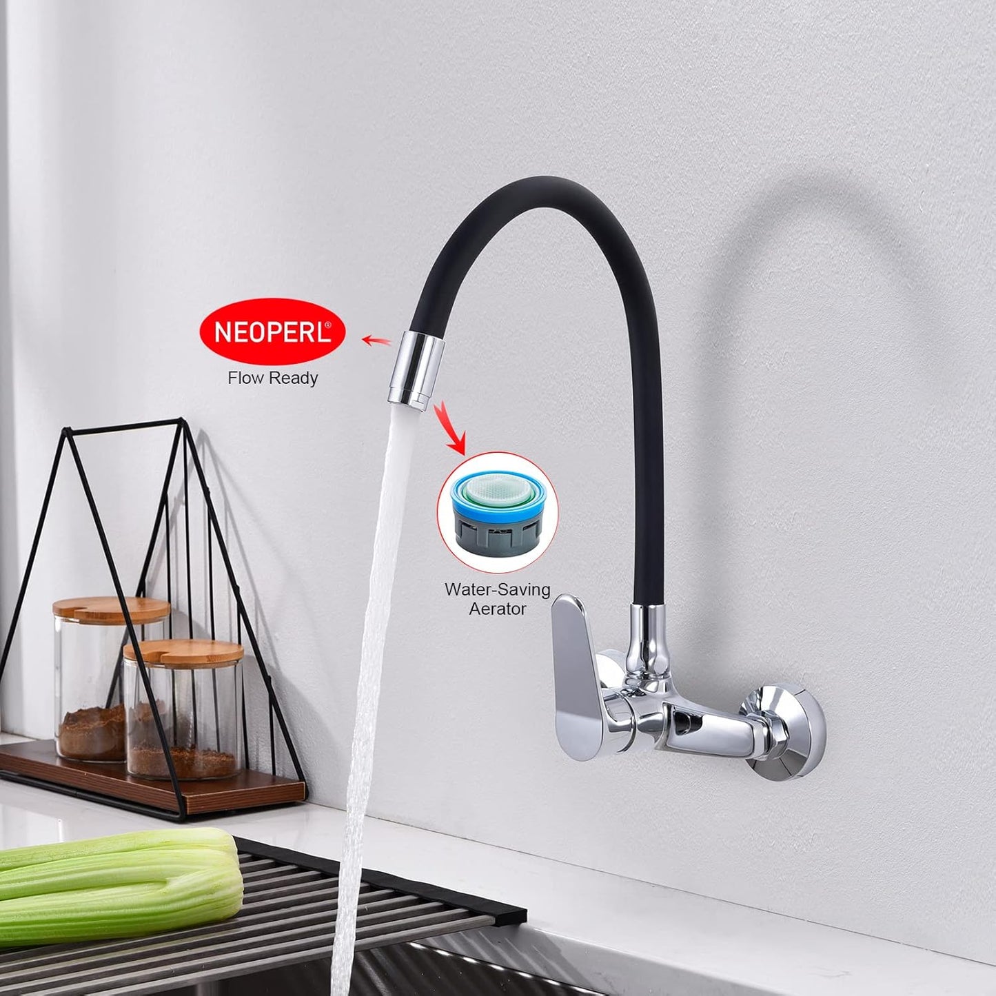 Flexibler Küchen-Wasserhahn