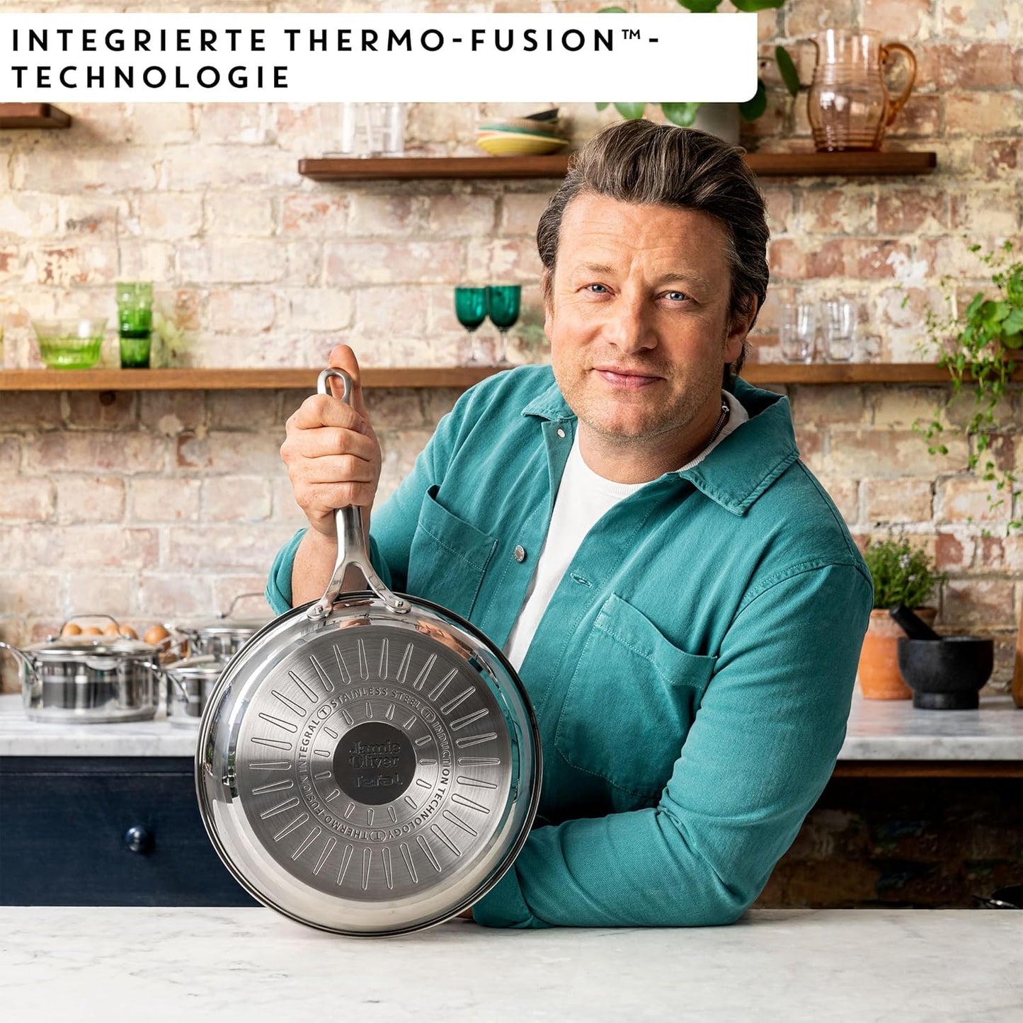 Cook Smart Bratpfanne, 28 cm Fry Pan Uncoated Edelstahl