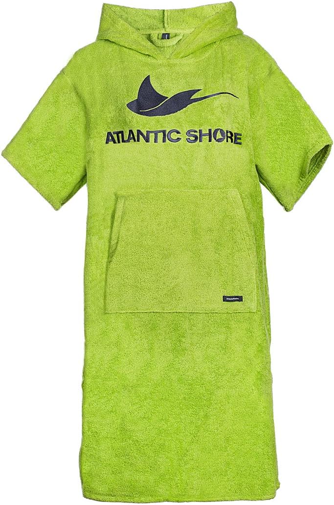 Surf Poncho aus Baumwolle, S-M Grün