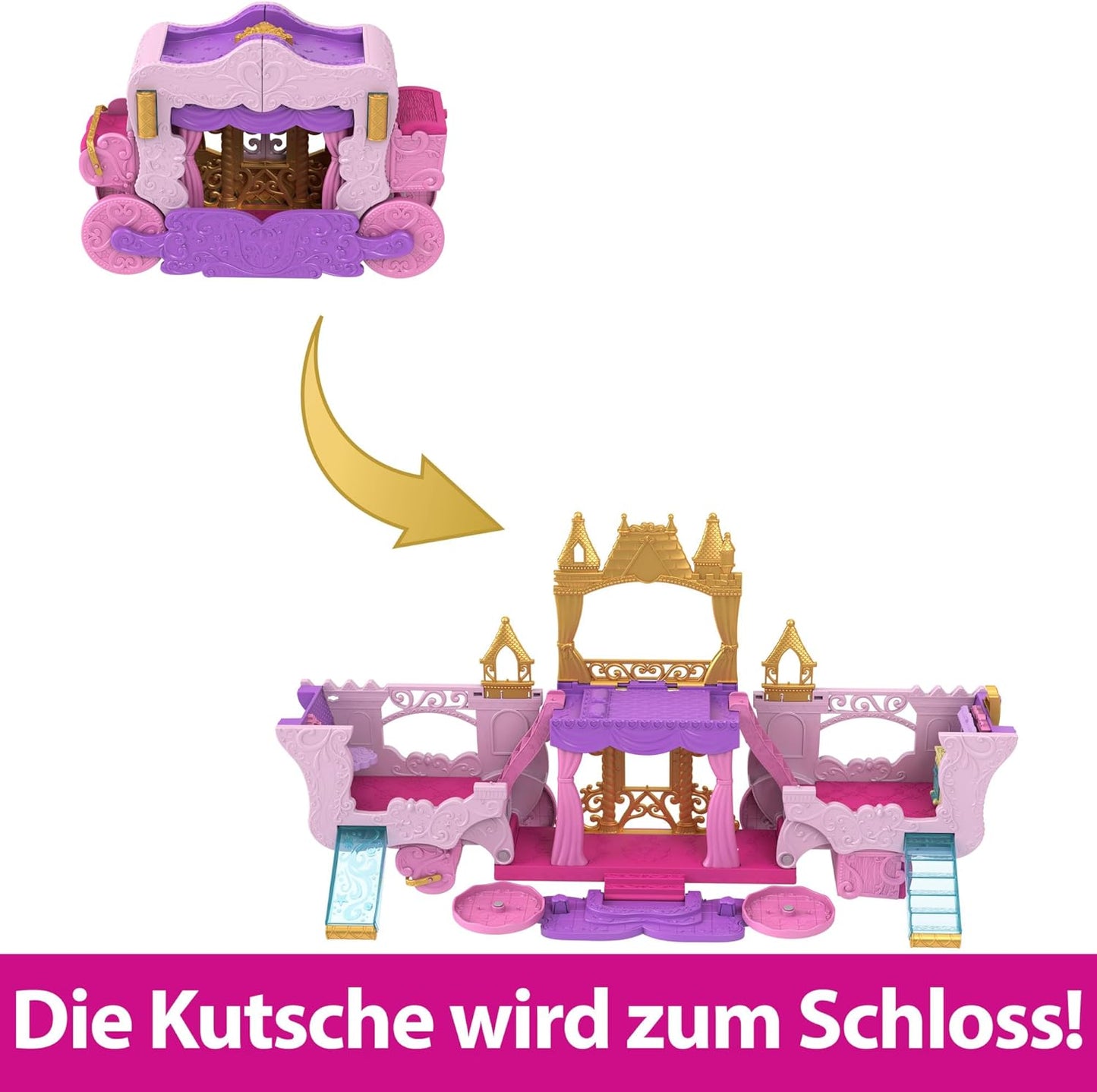 Verwandlungs-Spielset Kutsche zu Schloss mit Aurora, Spielset Kutsche