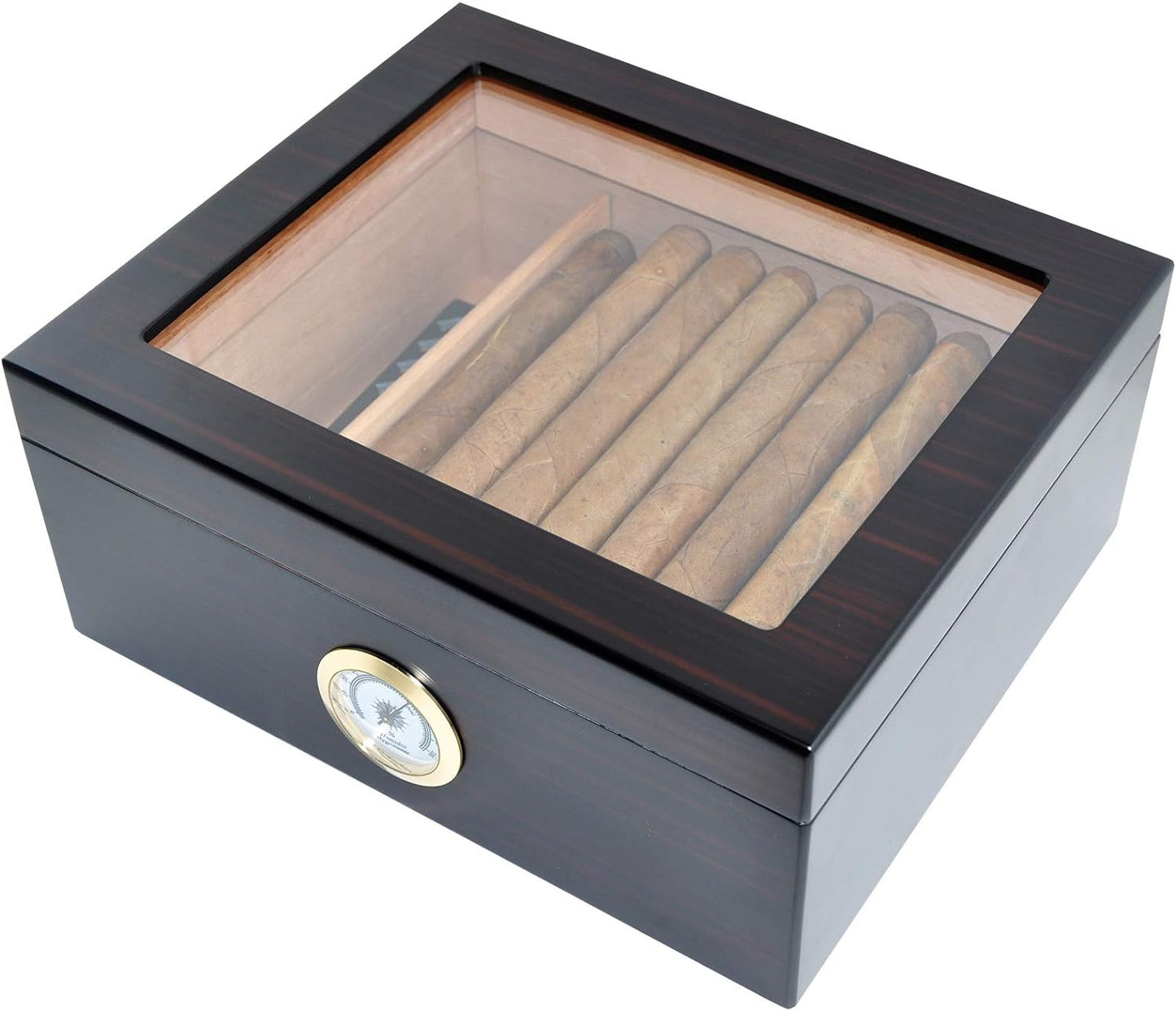 Zigarren Humidor, Ebenholzschwarz