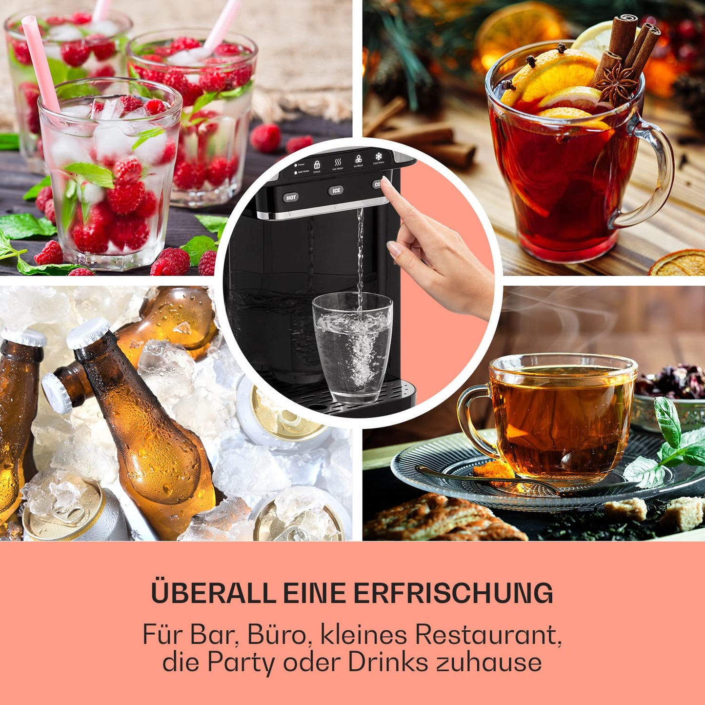 Eiswürfelmaschine, Edelstahl