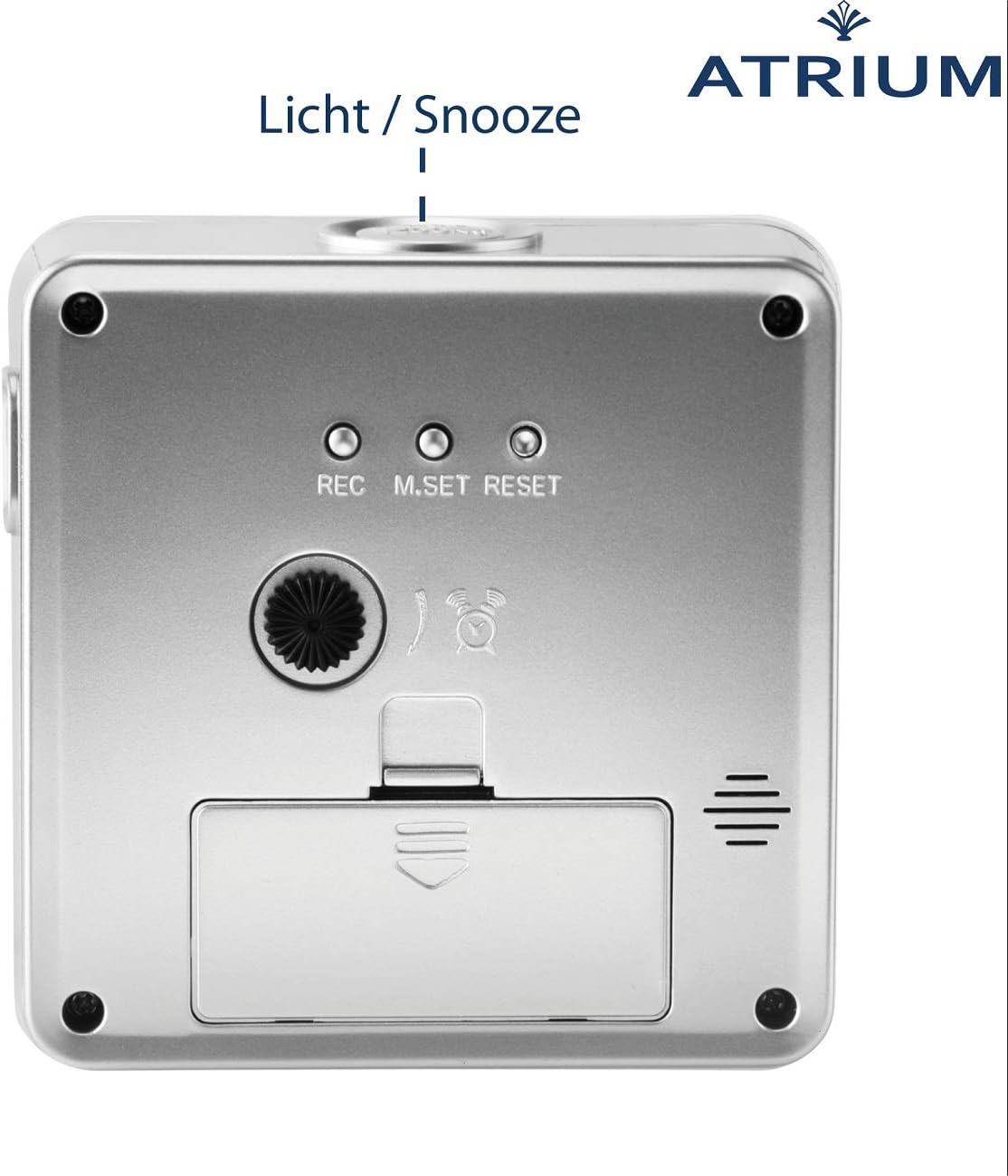 A660-19 Funkwecker Quarz mit Licht und Snooze