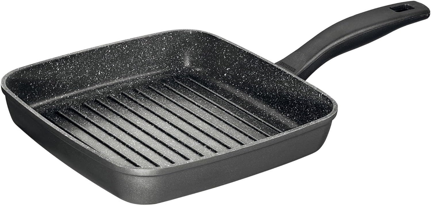 Grillpfanne mit Steinpartikel-Beschichtung (26 cm), 26 cm ( Grau ) Classic