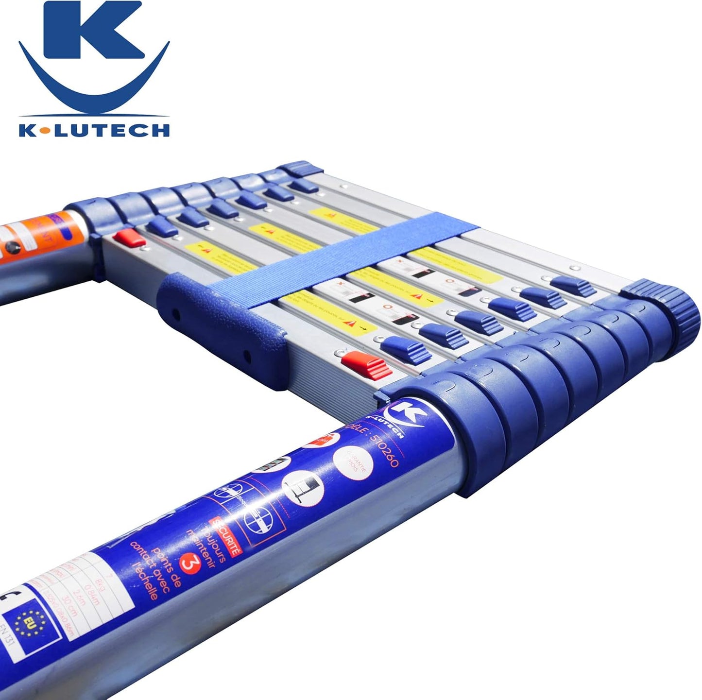 Teleskopleiter Klappleiter 2.60m EN131 zertifiziert, 2.60m