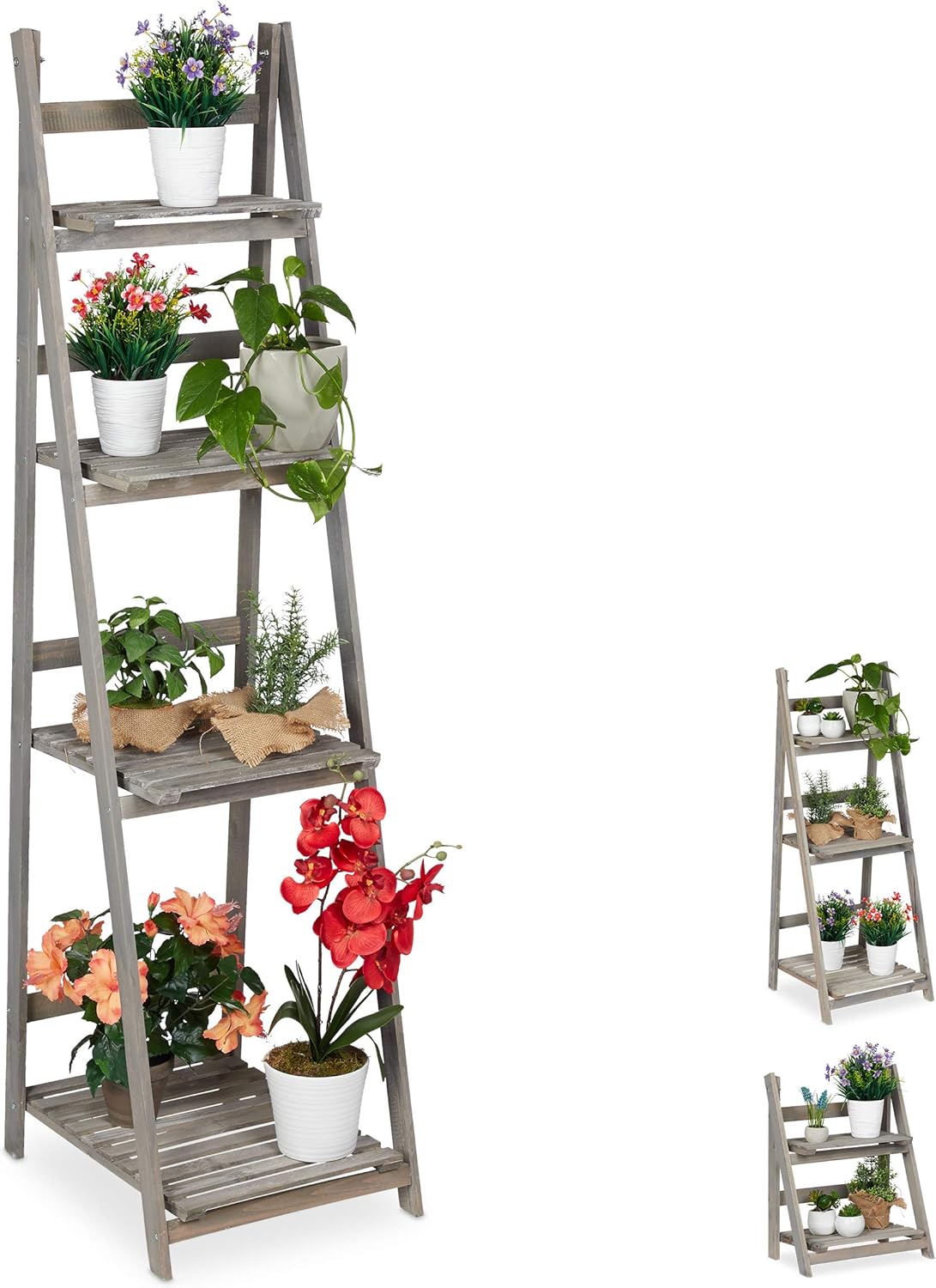 Blumentreppe, 160 x 41 x 50 cm