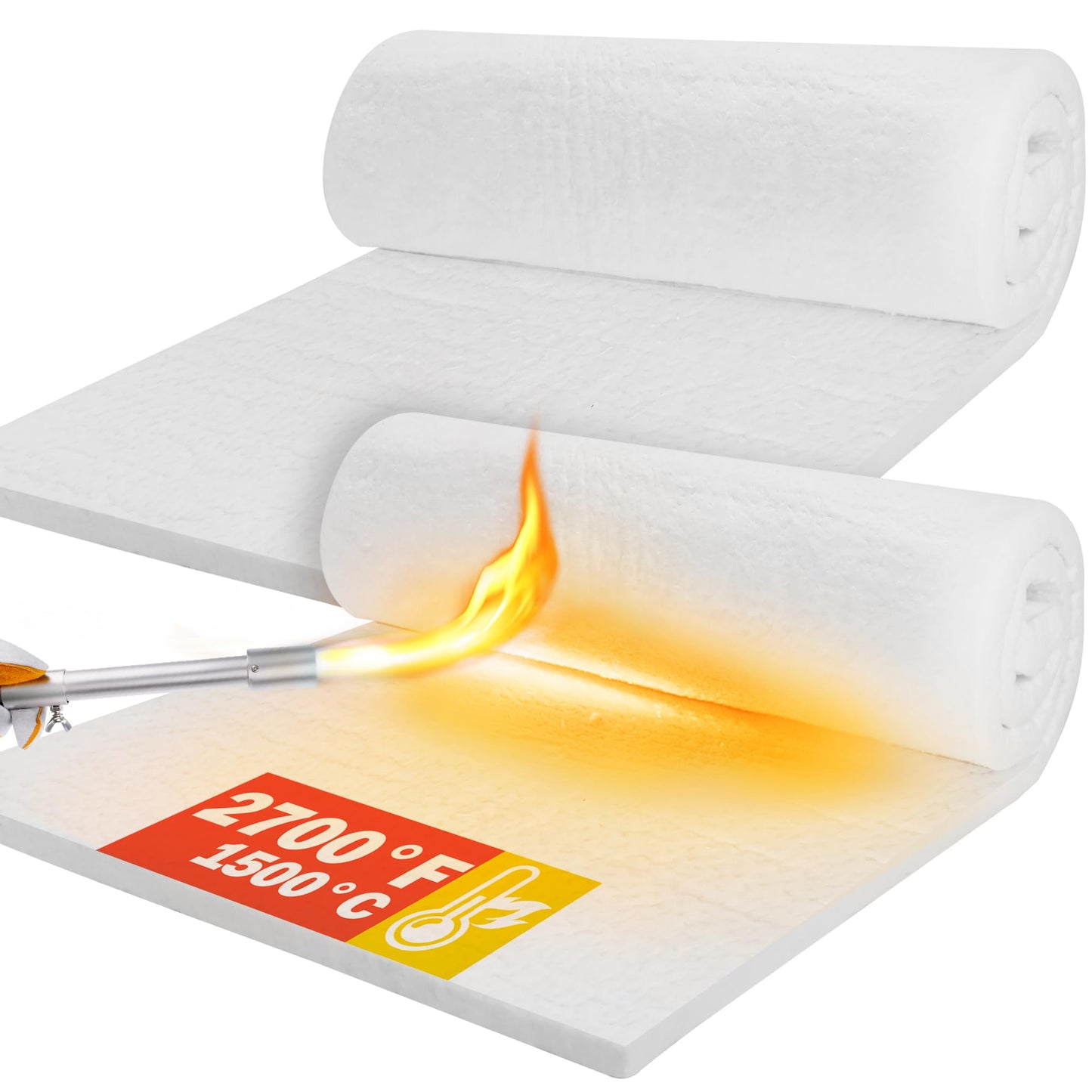 Keramikfaser-Isolierdecke für Hochtemperatur-Anwendungen, 61 X 38 X 2.5 cm (2 Pieces)