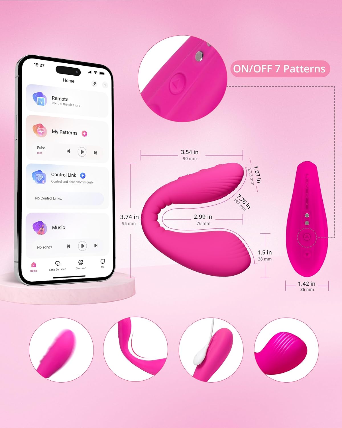 Dolce Paarvibrator mit App-Steuerung