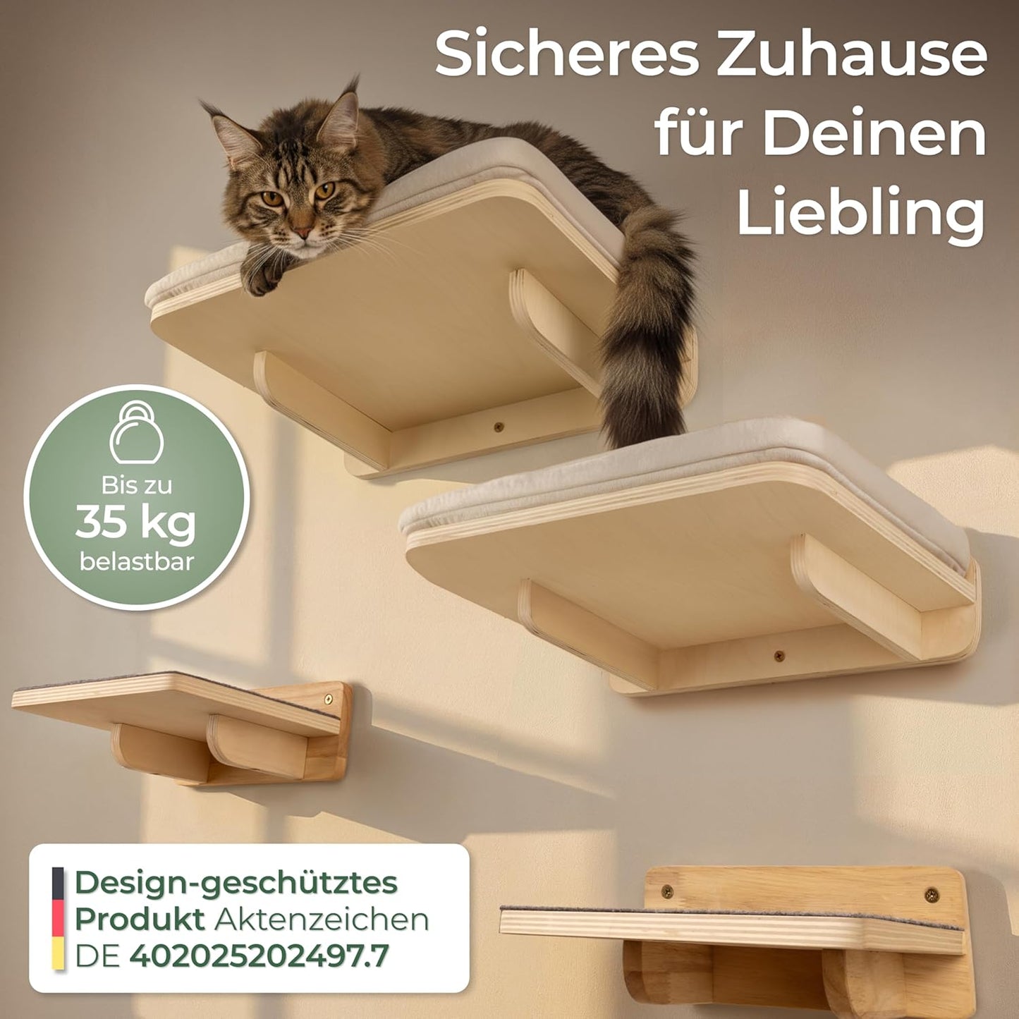 Katzen Kletterwand-Set (5-teilig), SET (5-teilig)