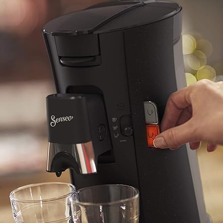Senseo Select Eco-Kaffeepadmaschine CSA240/20, Schwarz Eco|0.9L