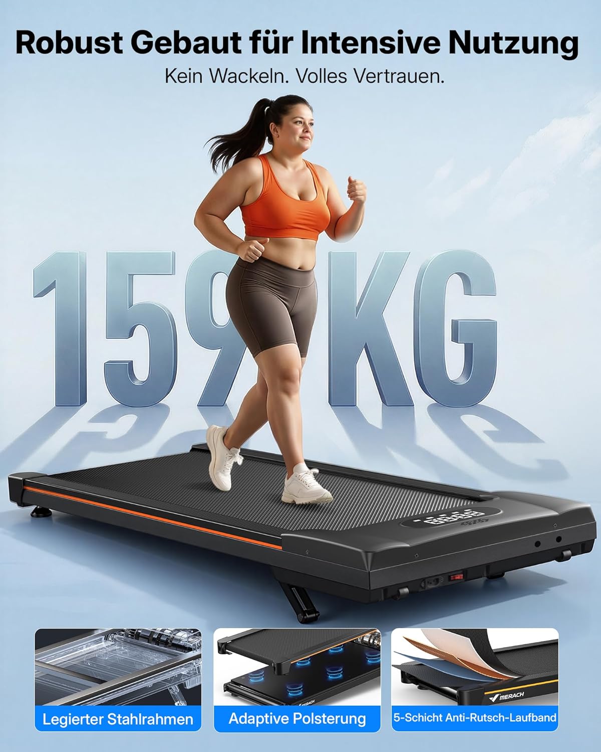 Walking Pad mit automatischer Steigung, 10% Automatischer-Lautsprecher