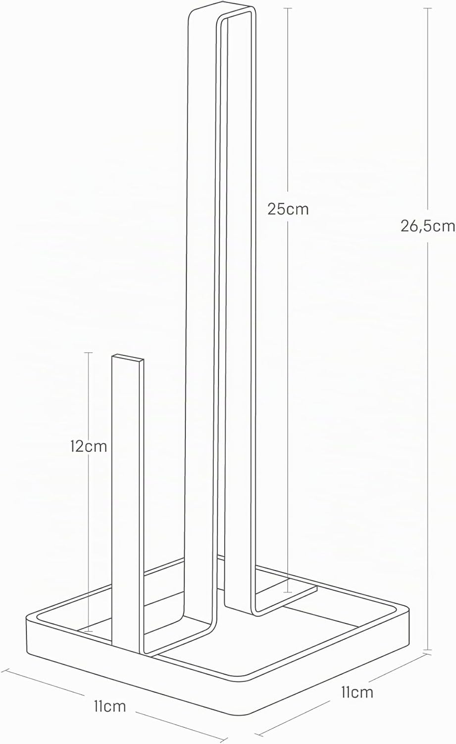 Tower Küchenrollenhalter, Schwarz