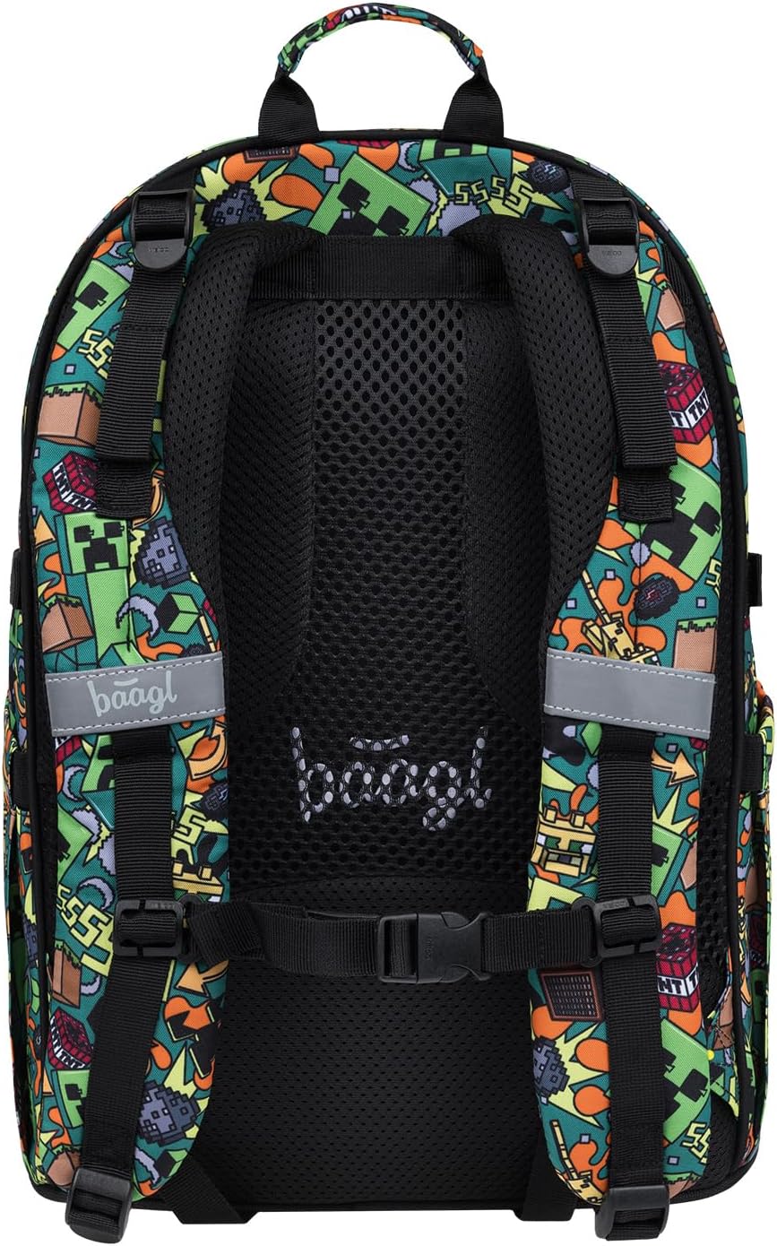 3-teiliges Schulrucksack-Set Minecraft Chaos, Minecraft Chaos