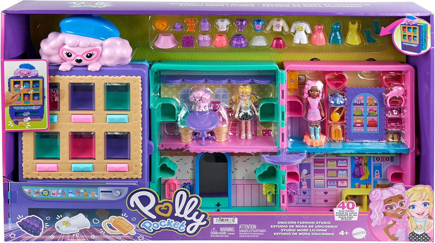 Kleidergeschäft Spielset mit Puppen & Zubehör (37 Teile), Kleidergeschäft Spielset