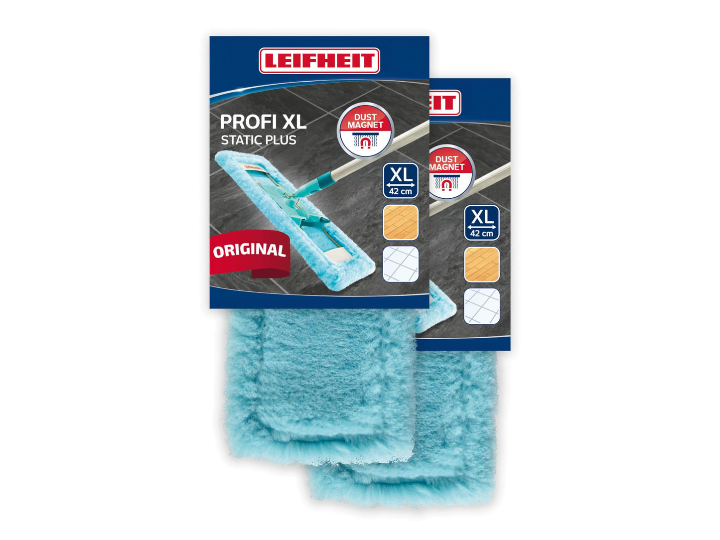 2er-Set Wischbezug Profi XL Static Plus, Trockenreinigung 2er Set