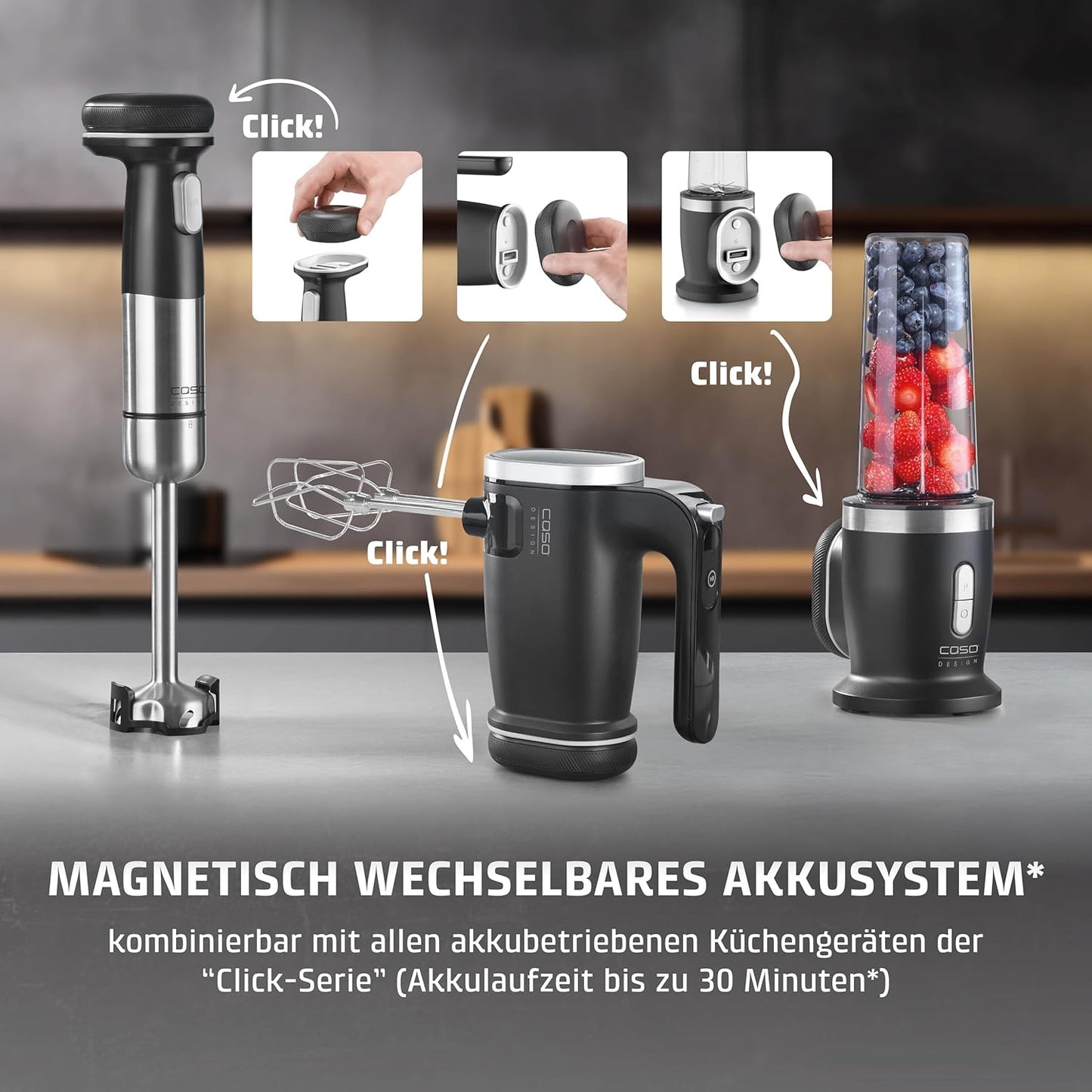 Kabelloser Handmixer Click & Mix, Handmixer, kabellos