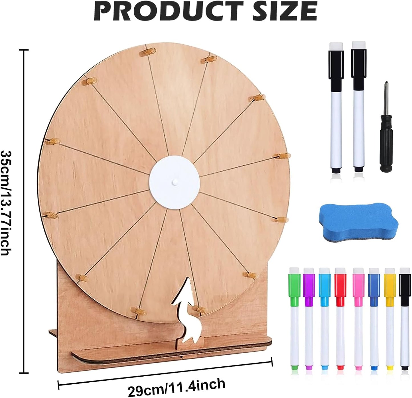 Glücksrad Set mit Ständer und Markierstift