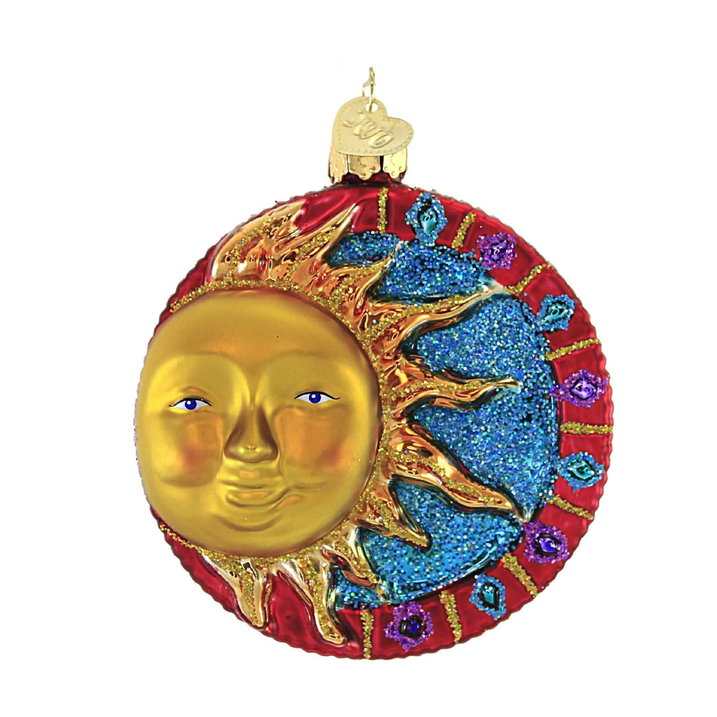 Glas-Weihnachtsbaumschmuck Jeweled Sun, Jeweled Sun