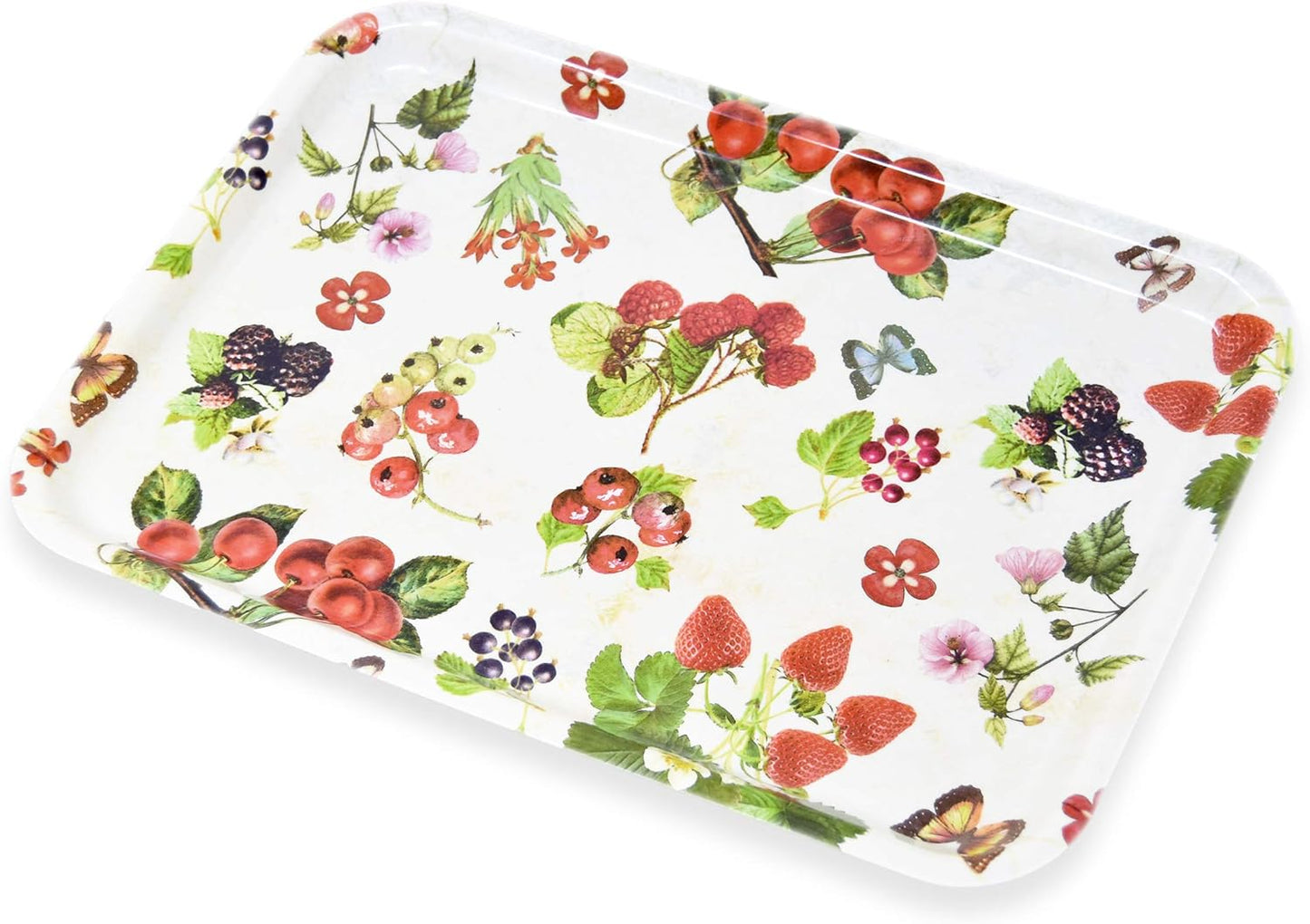 Serviertablett aus Melamin, 45 x 31 x 3 cm Waldbeeren