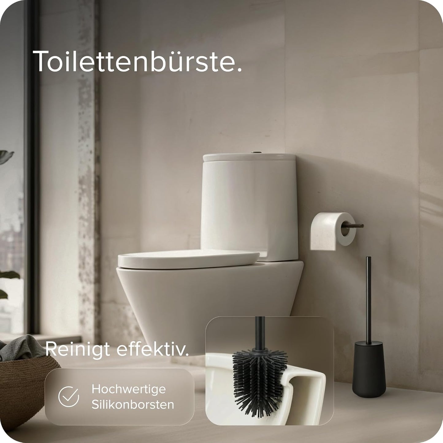 Badezimmer-Set, Schwarz